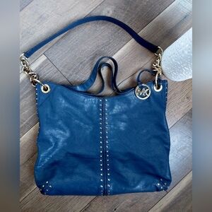 VINTAGE Michael Kors Navy Studded Shoulder Bag